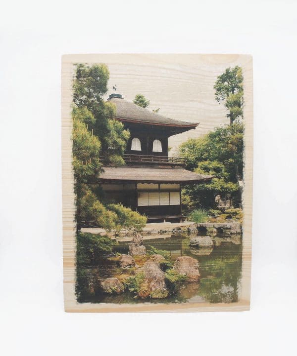 Impression sur bois - Temple chinois