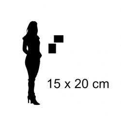 Silhouette femme - 15x20 (texte)